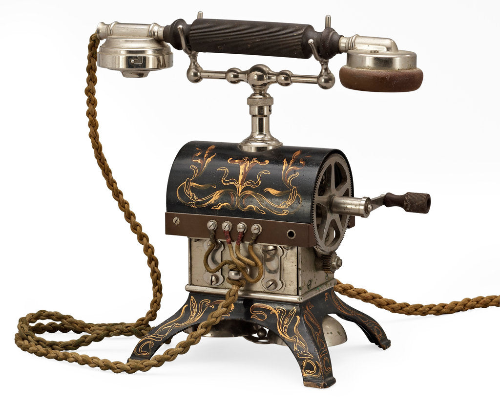 Detail of Russian table telephone by Firma Geisler, St Petersburg, 1890s by Anonymous