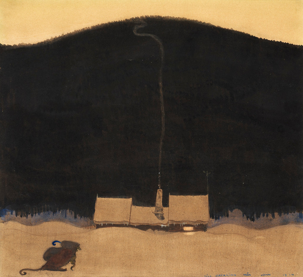 Detail of The cottage at the foot of the mountain, 1914 by Anonymous