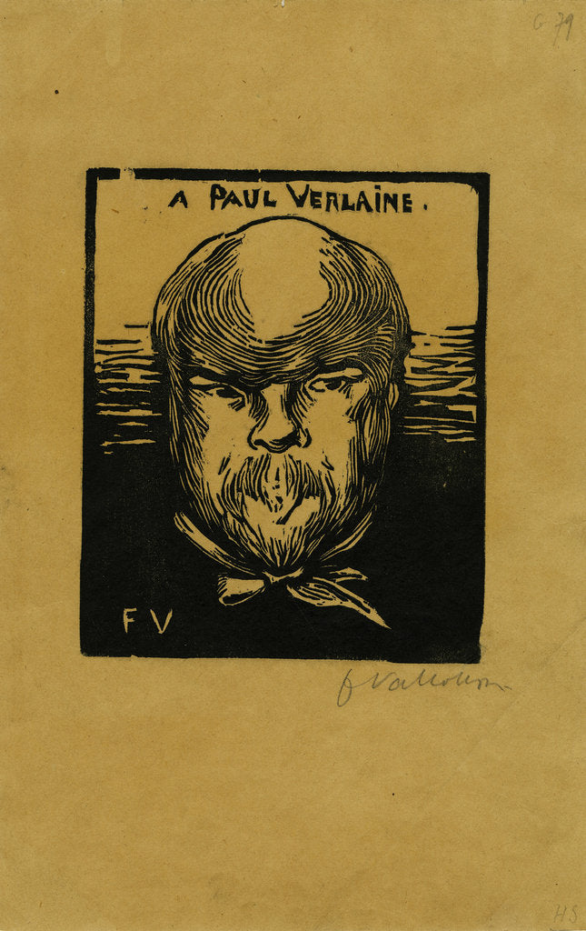 Detail of Paul Verlaine, 1891 by Anonymous