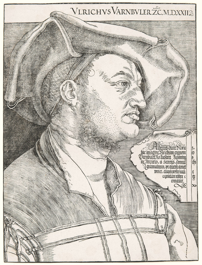 Detail of Portrait of Ulrich Varnbüler, 1522 by Anonymous