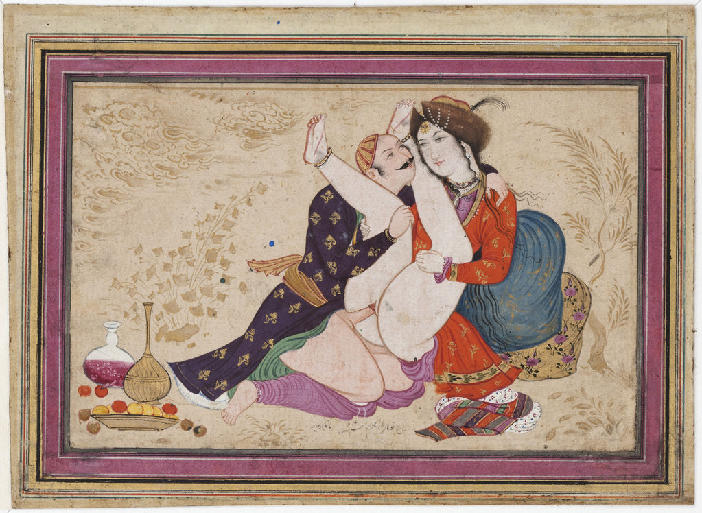 Detail of Love scene, 1693 by Anonymous