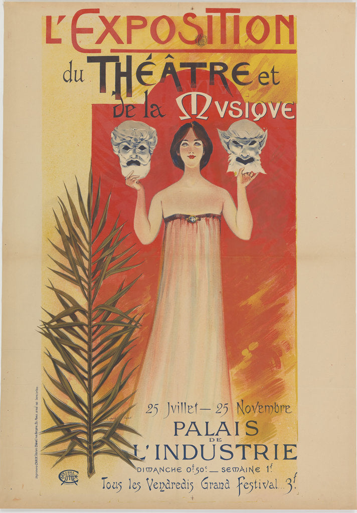 Detail of LExposition du Théâtre et de la Musique, 1896 by Anonymous