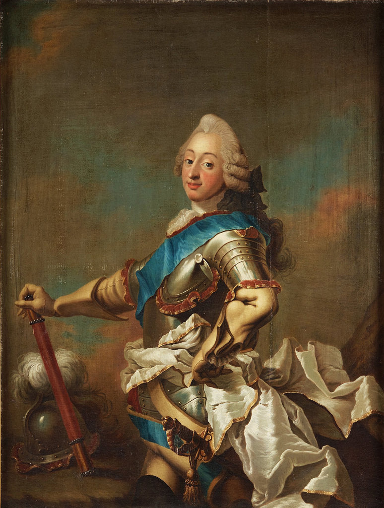 Detail of Portrait of Frederik V of Denmark, Mid of the 18th cen by Anonymous