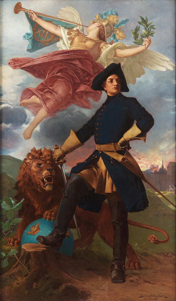 Detail of Apotheosis of Charles XII, 1893 by Anonymous