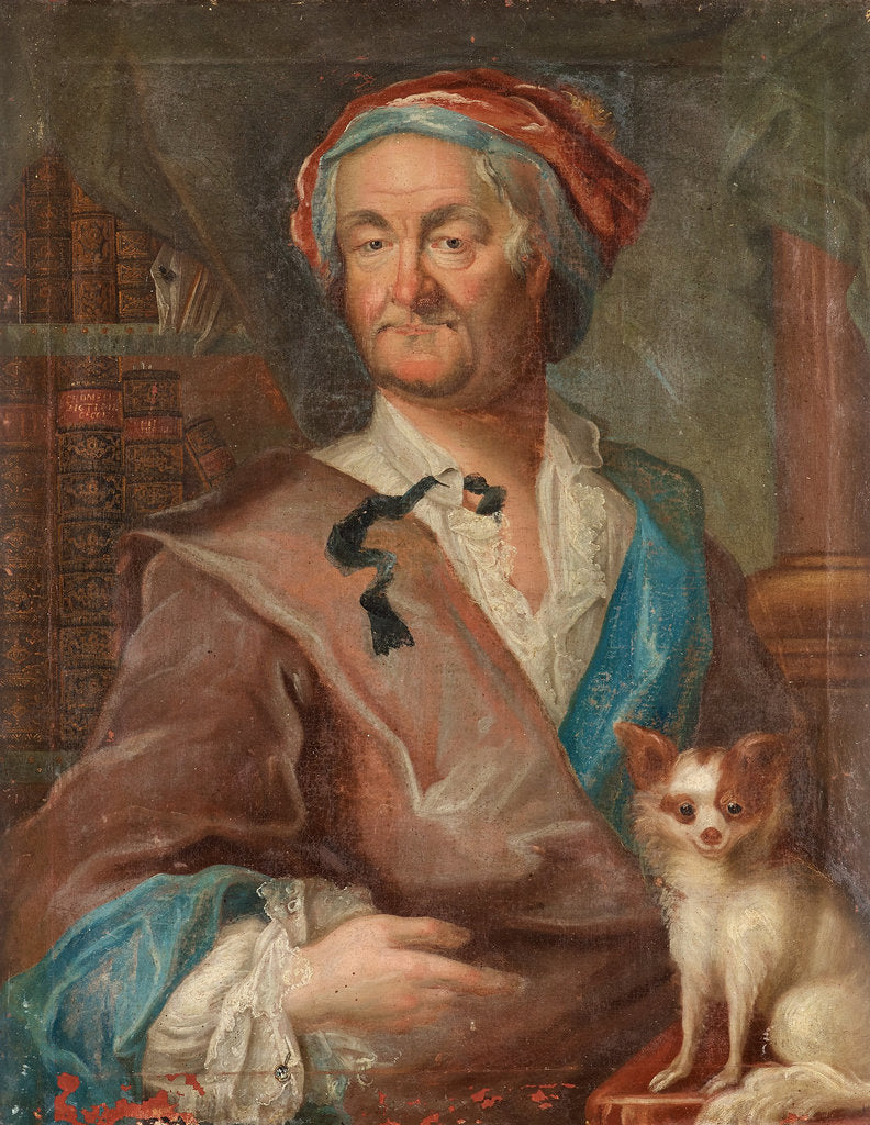 Detail of Portrait of Christopher Polhem, 1755 by Anonymous