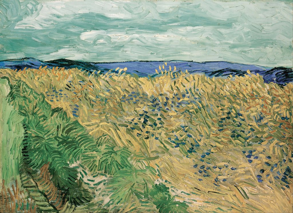 Detail of Wheatfield With Cornflowers, 1890 by Anonymous