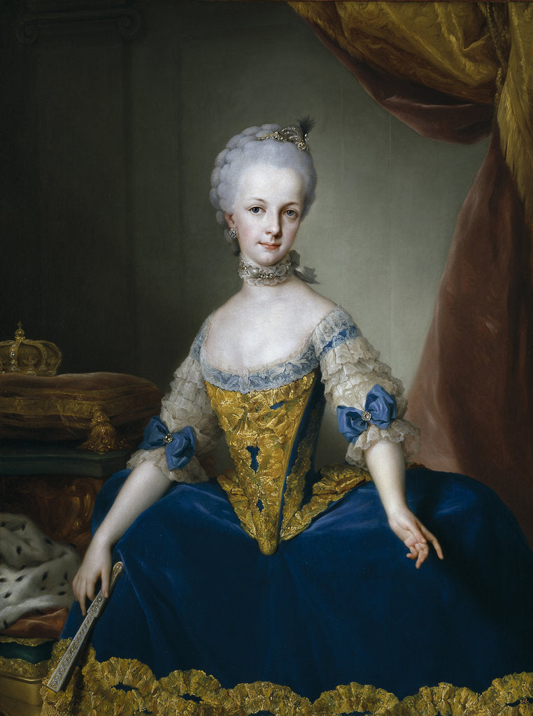 Detail of Archduchess Maria Josepha of Austria, ca 1767 by Anonymous