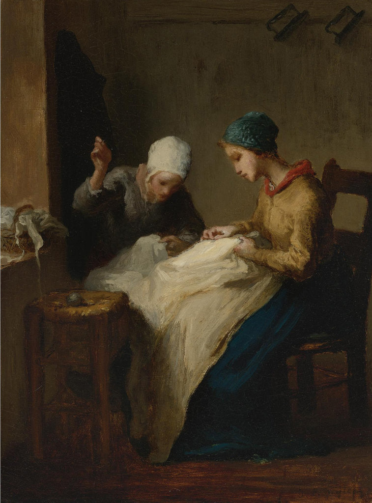 Detail of The Young Seamstresses, 1848-1849 by Anonymous