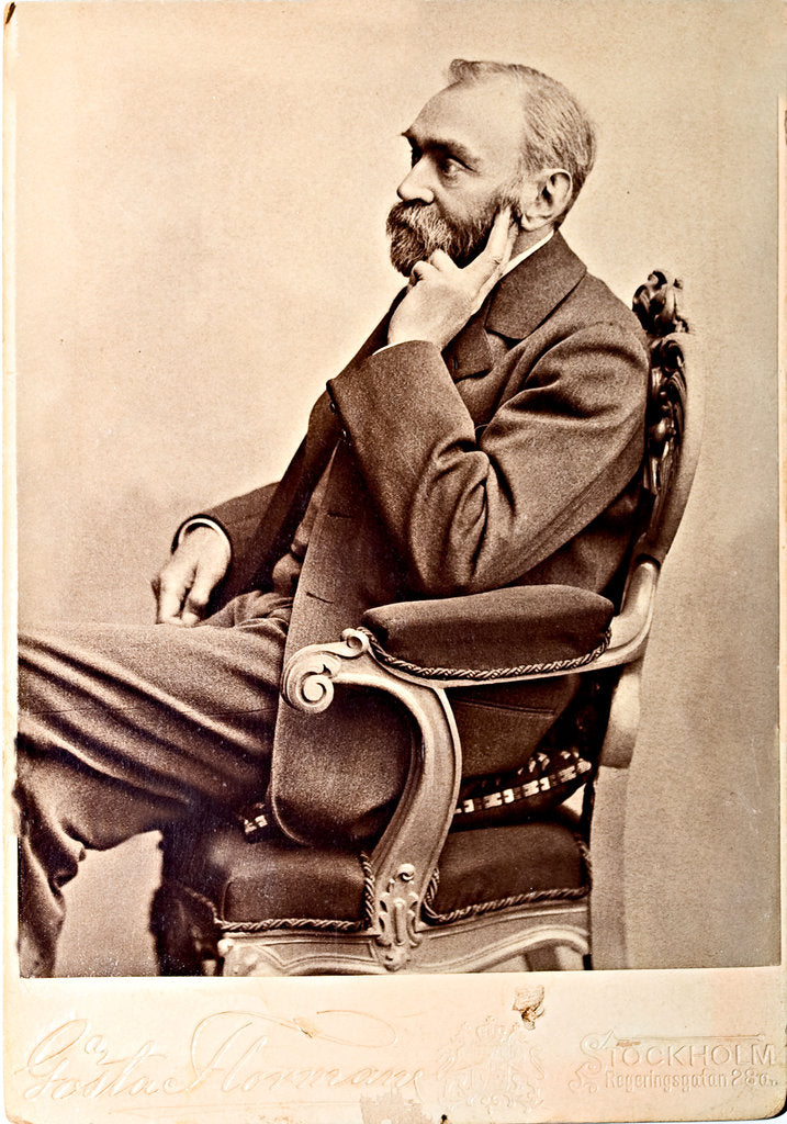 Detail of Alfred Nobel, 1870s-1880s by Anonymous