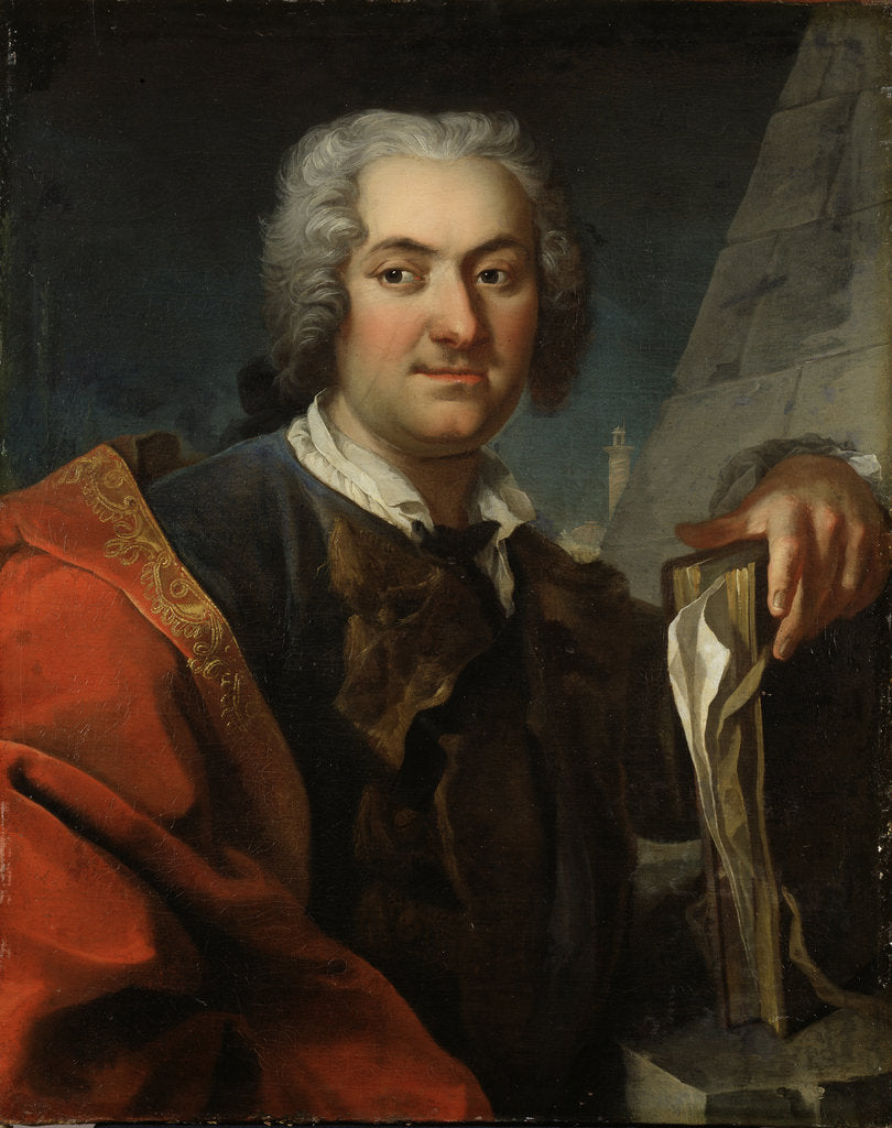Detail of Portrait of Baron Carl Hårleman by Anonymous