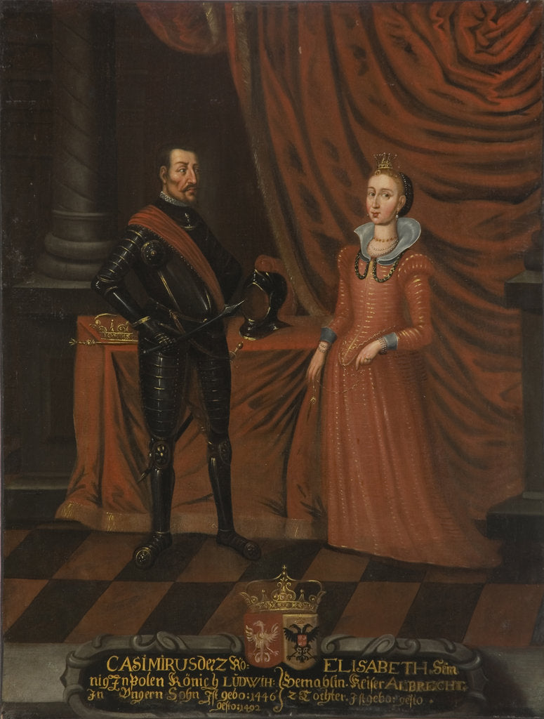 Detail of Casimir IV Jagiellon, King of Poland and Elizabeth of Austria, Queen of Pola by Anonymous