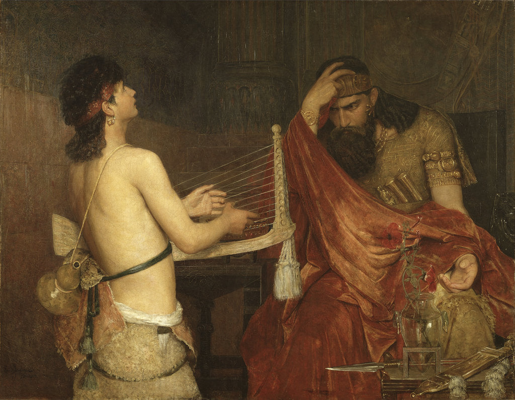 Detail of David and Saul, 1878 by Anonymous