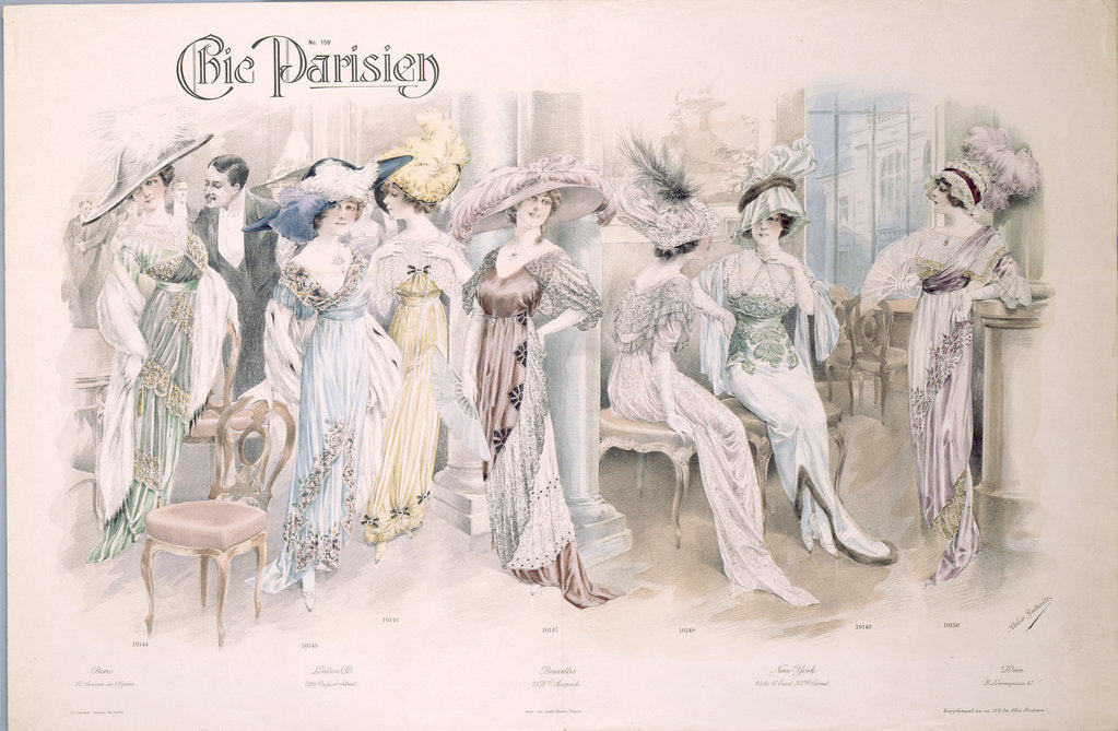 Detail of Chic Parisien. Fashion plate, 1910s by Anonymous