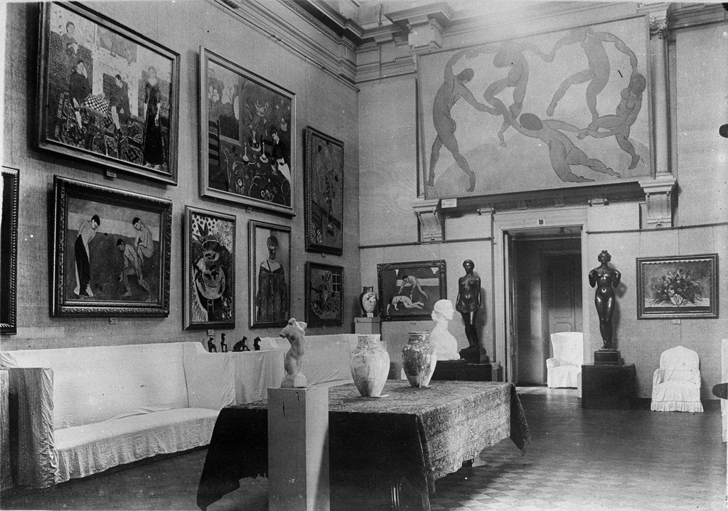 Detail of Pink dining room (known as the Matisse Room) in Shchukins house, 1913-1914 by Anonymous