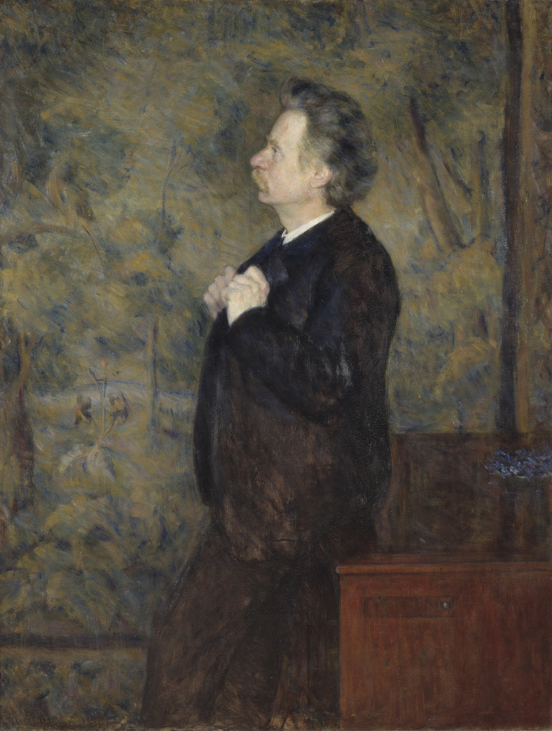 Detail of Portrait of Edvard Grieg, 1892 by Anonymous