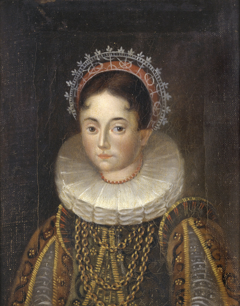 Detail of Portrait of Princess Elizabeth of Sweden, Duchess of Mecklenburg by Anonymous