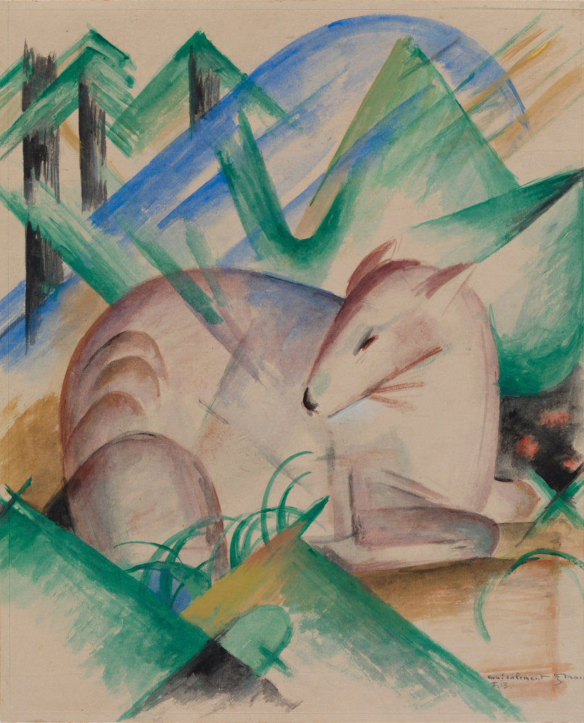 Detail of Red Deer, 1913 by Anonymous