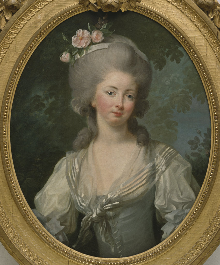 Detail of Portrait of Ernestine-Frédérique, Princess de Croy by Anonymous