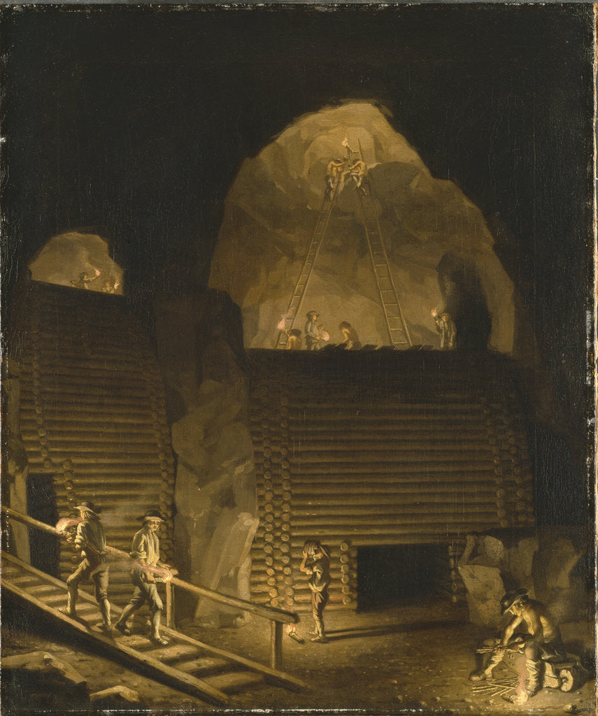 Detail of Falun Copper Mine, ca 1784 by Anonymous