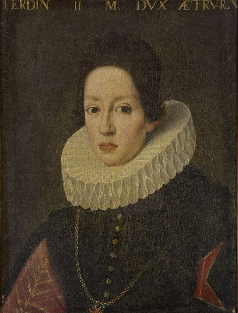Detail of Portrait of Ferdinando II de Medici, Grand Duke of Tuscany by Anonymous