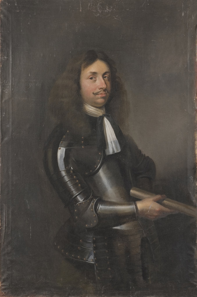 Detail of Portrait of Count Palatine Philip Florinus of Pfalz-Sulzbach by Anonymous