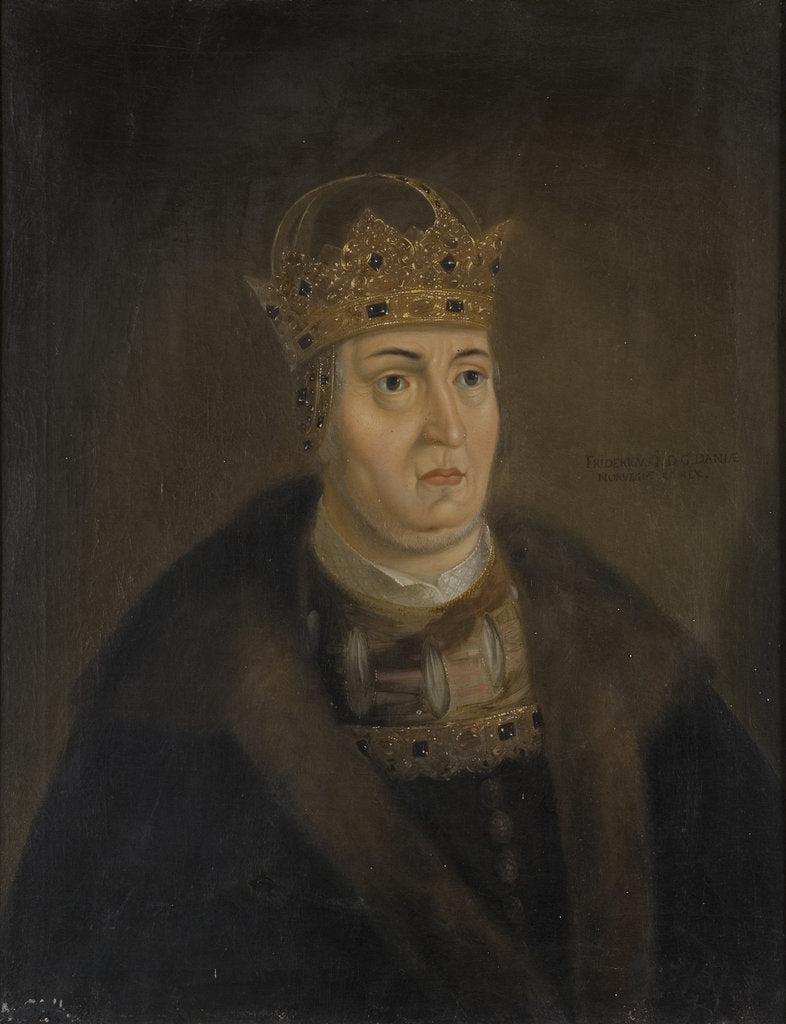 Detail of Portrait of King Frederick I of Denmark by Anonymous