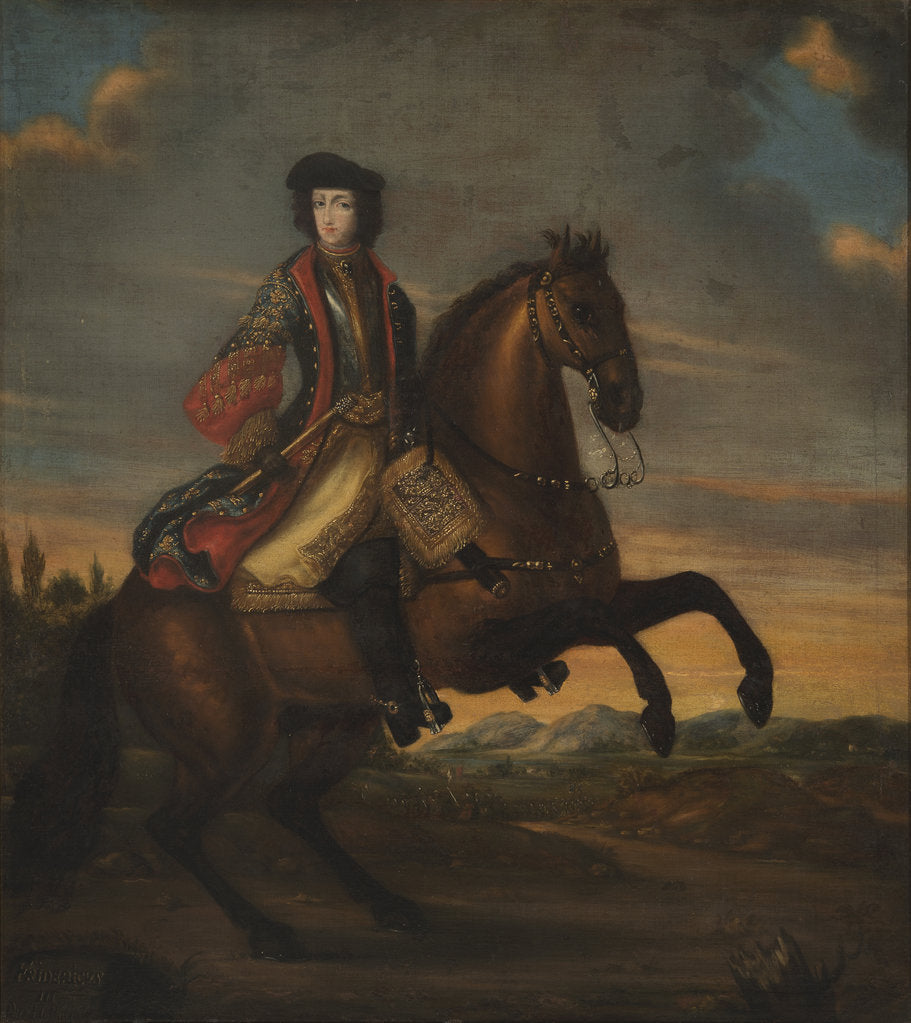 Detail of Portrait of Frederick IV, Duke of Holstein-Gottorp on Horeback, 1689 by Anonymous
