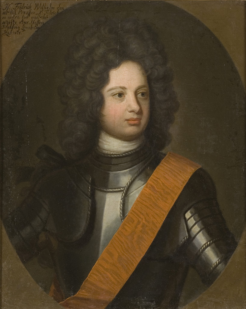 Detail of Portrait of Frederick William I, King in Prussia, Early 18th cen by Anonymous