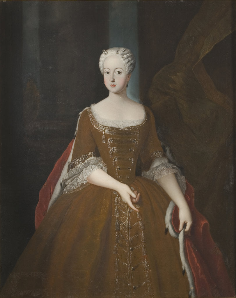 Detail of Portrait of Princess Friederike Luise of Prussia, Margravine of Brandenburg-Ansbach, 172 by Anonymous