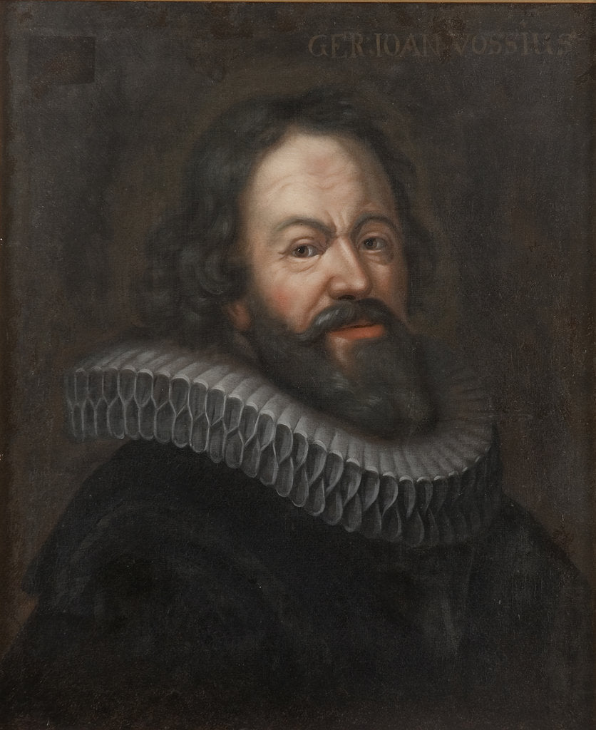 Detail of Portrait of Gerardus Vossius by Anonymous