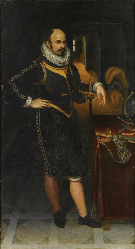 Detail of Portrait of a Gentleman in Armor, 1581 by Anonymous