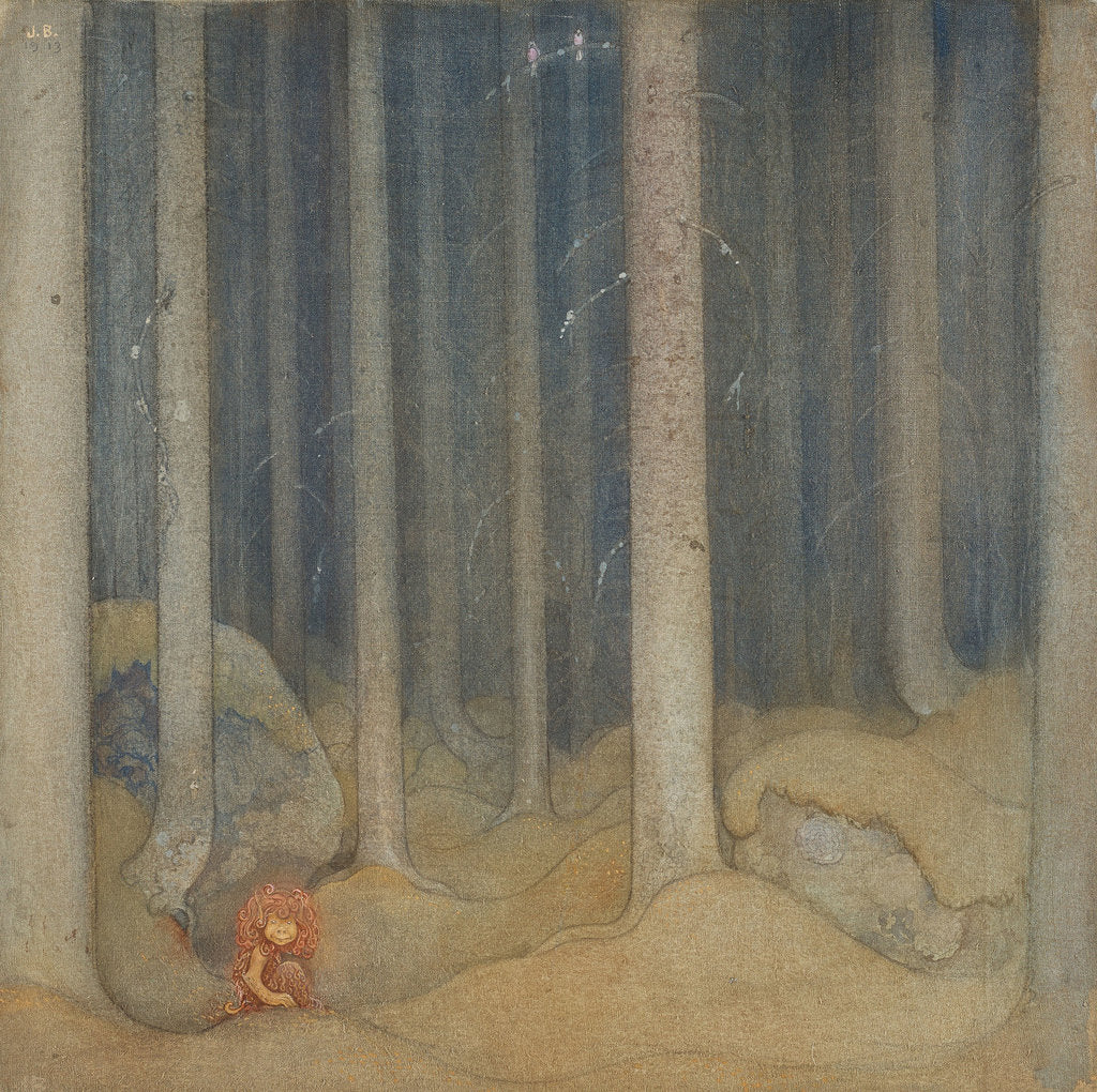 Detail of Humpe in the enchanted forest (Humpe i trollskogen), 1913 by Anonymous