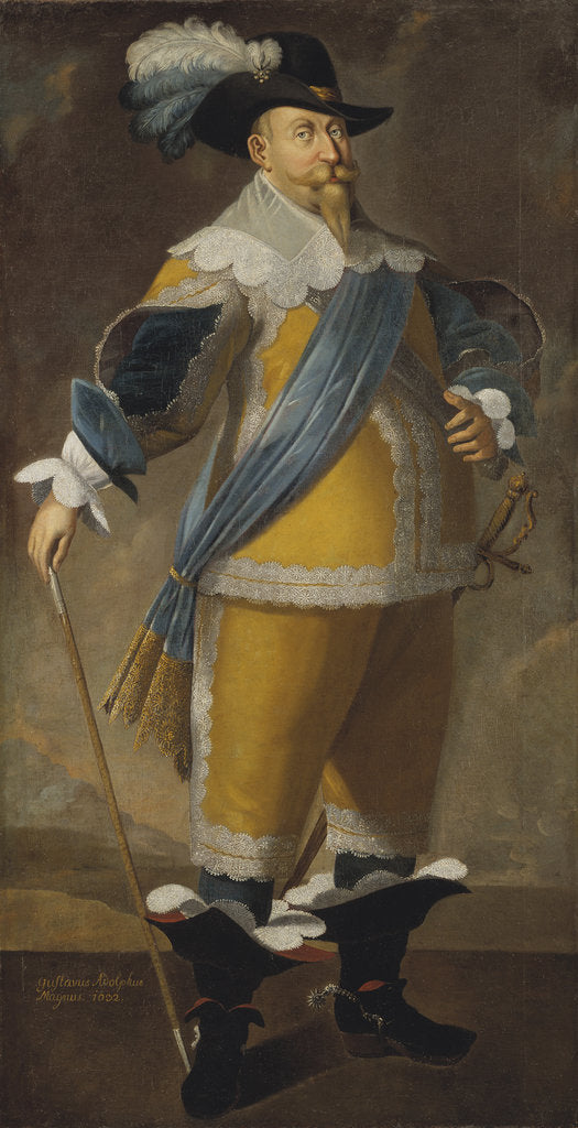 Detail of Portrait of the King Gustav II Adolf of Sweden by Anonymous