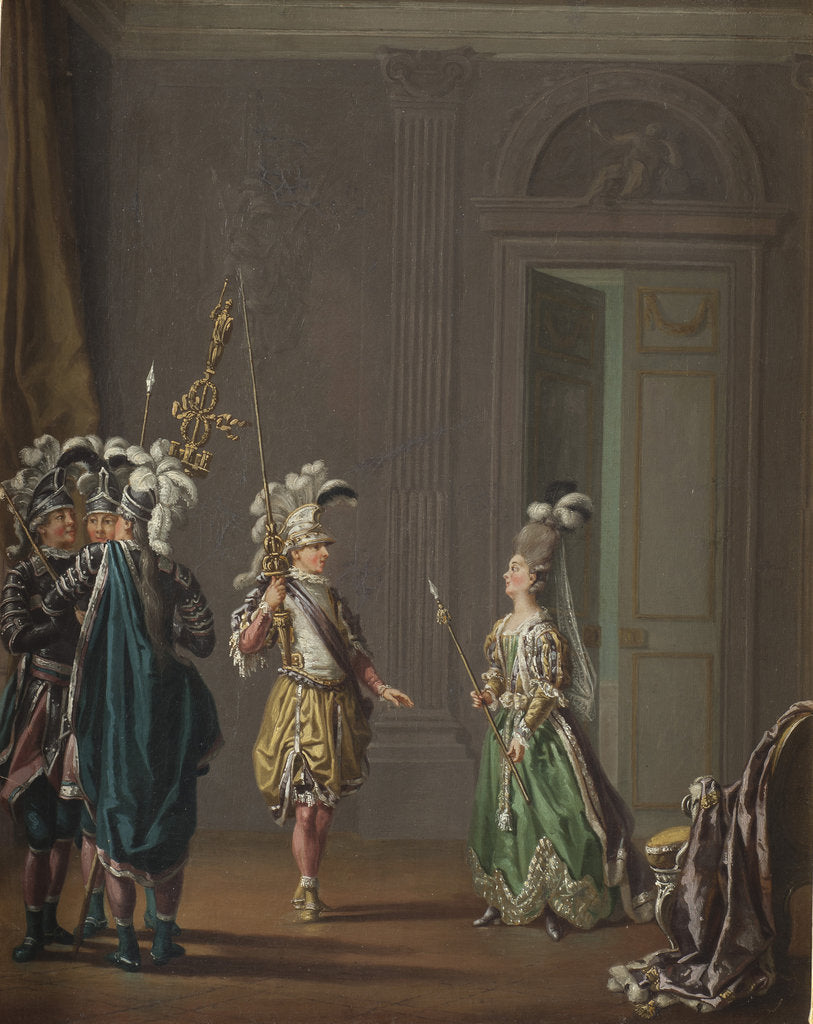 Detail of King Gustav III of Sweden and Ulrika Eleonora von Fersen by Anonymous