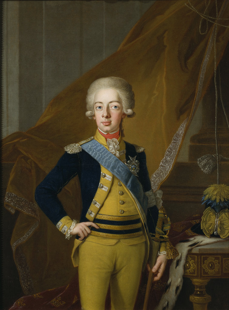 Detail of Portrait of Gustav IV Adolf of Sweden, 1793 by Anonymous
