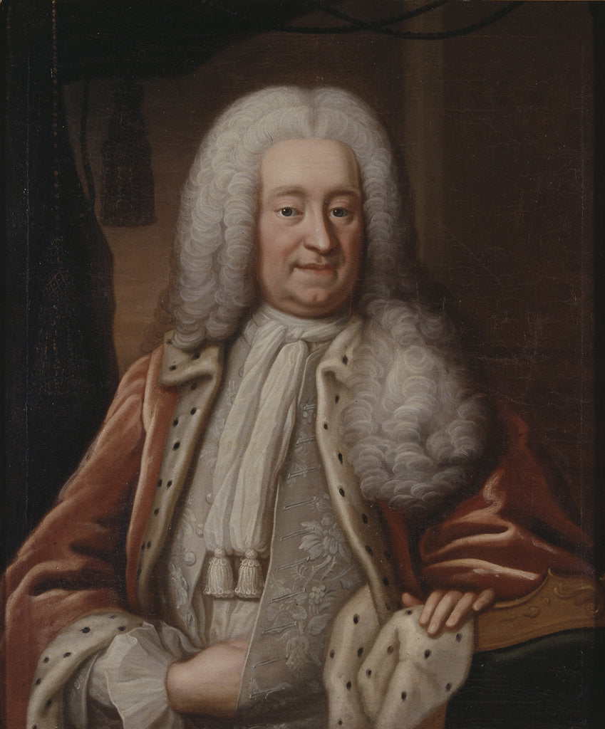 Detail of Portrait of Count Carl Gyllenborg by Anonymous