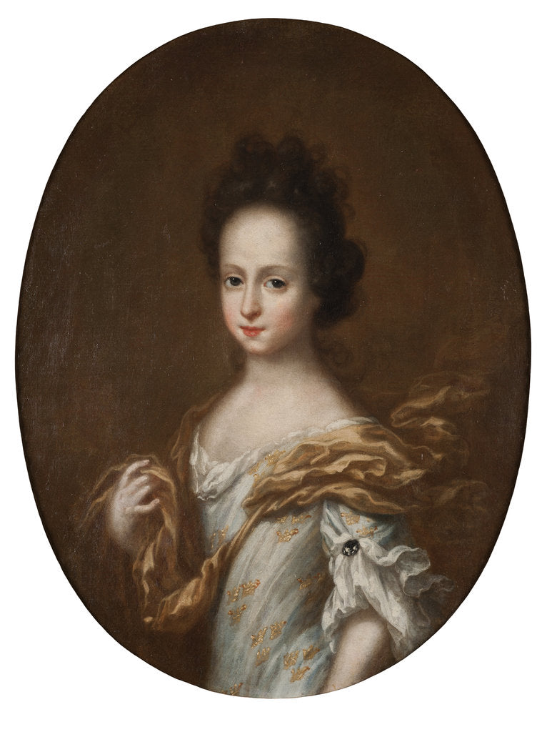 Detail of Portrait of Duchess Hedvig Sophia of Holstein-Gottorp, Queen of Sweden by Anonymous