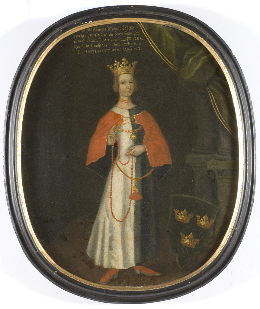 Detail of Hedwig of Holstein, Swedish queen by Anonymous