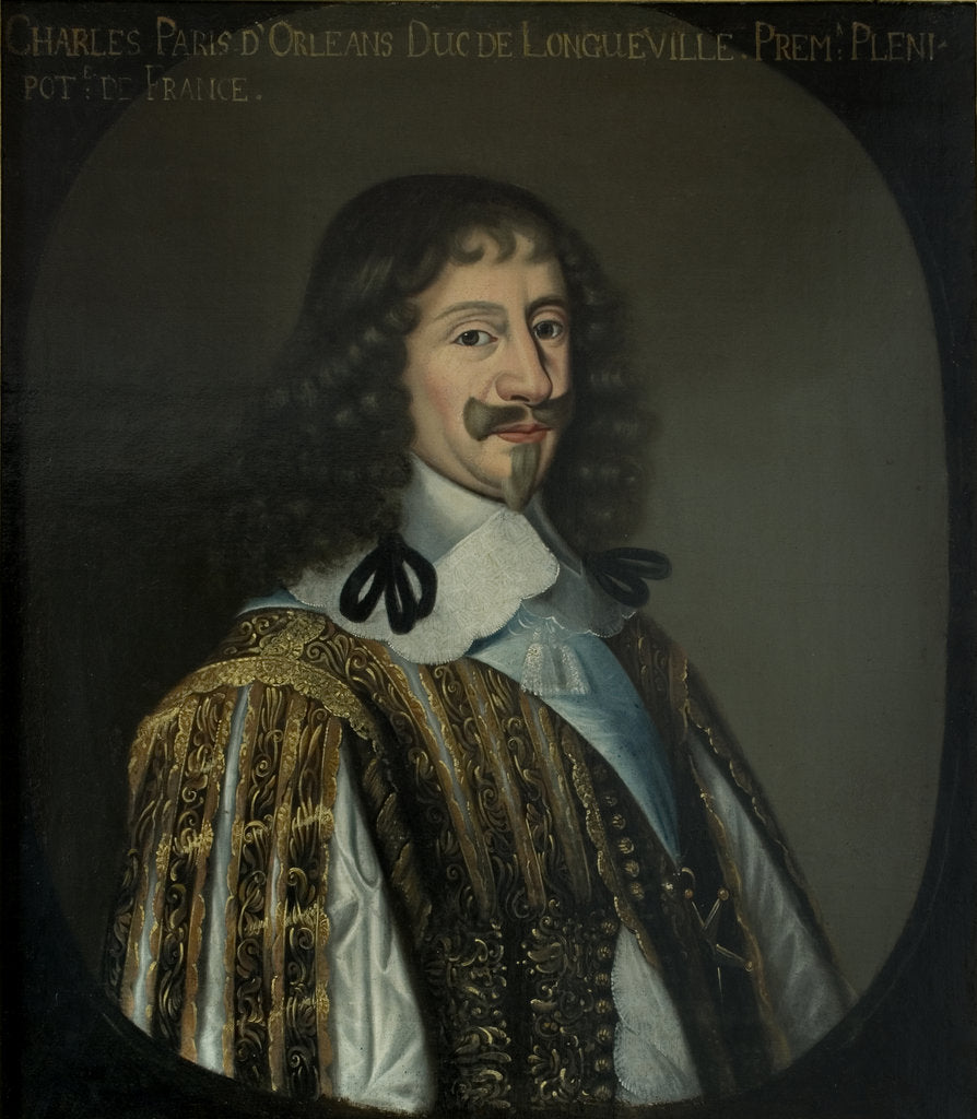 Detail of Portrait of Henri II dOrléans, Duke of Longueville, prince of France by Anonymous