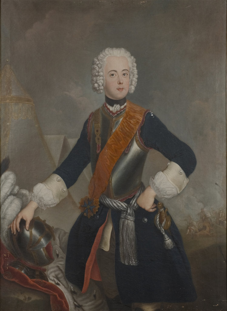 Detail of Portrait of Prince Henry of Prussia, 1740s by Anonymous