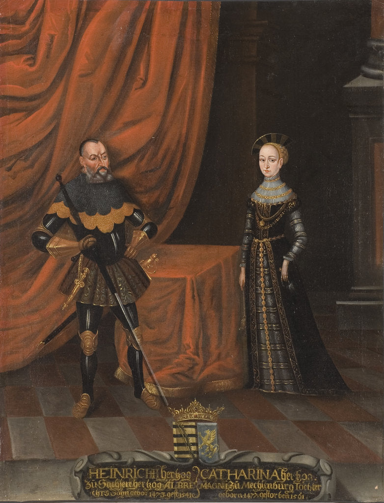Detail of Duke Henry the Pious and Duchess Catherine of Mecklenburg by Anonymous