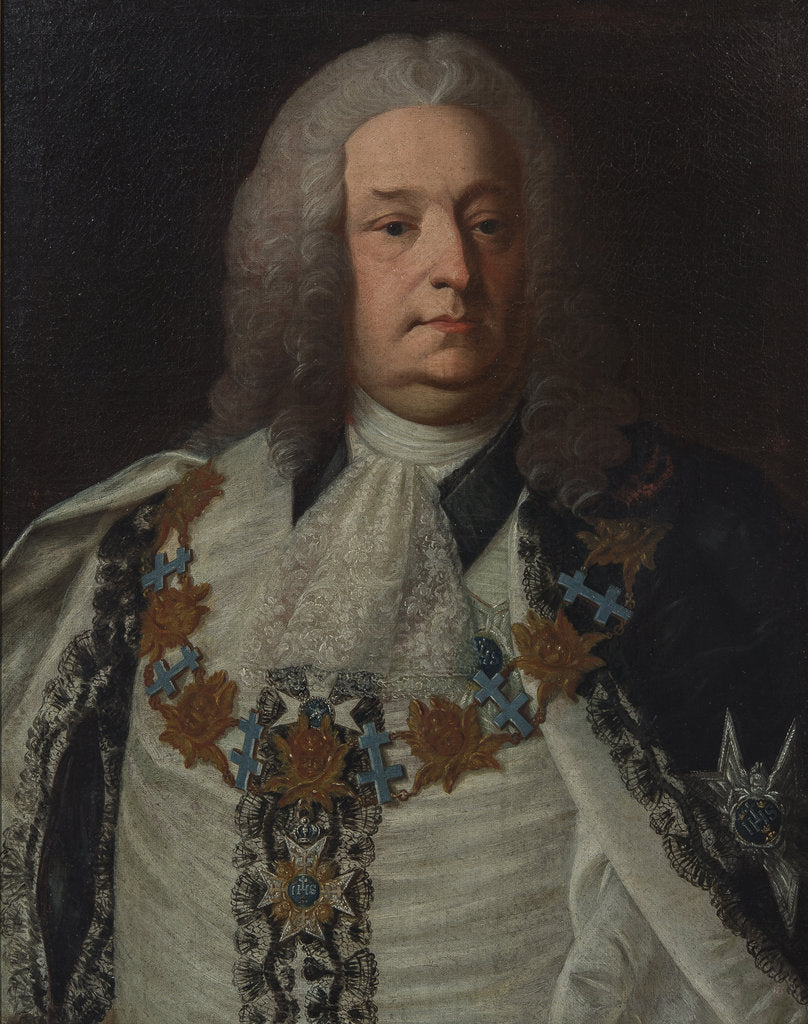Detail of Portrait of Count Herman Cedercreutz, 1754 by Anonymous