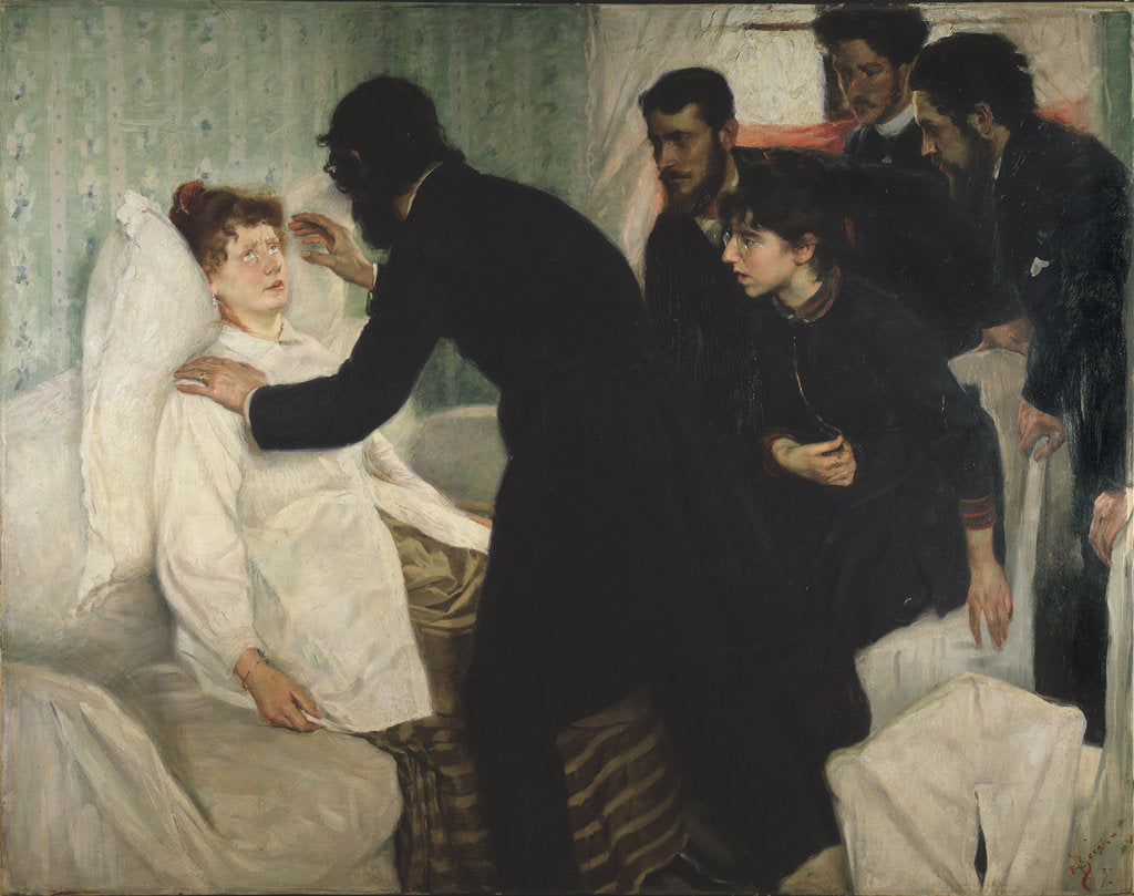 Detail of Hypnotic session, 1887 by Anonymous