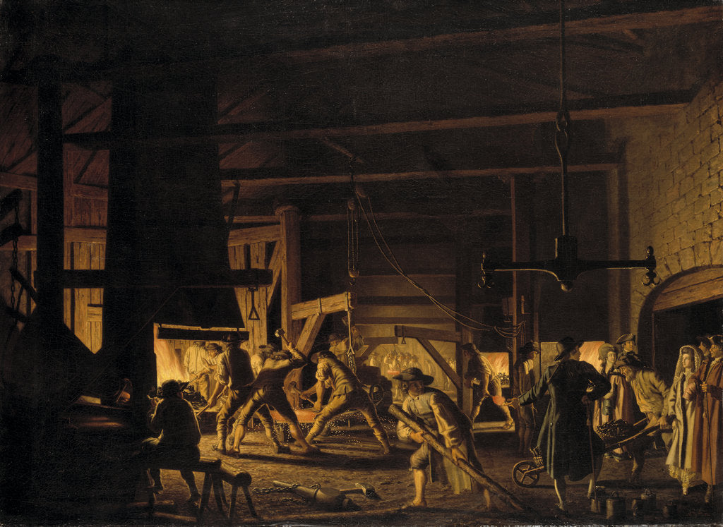 Detail of Visit to the Anchor Forge at Söderfors, 1782 by Anonymous