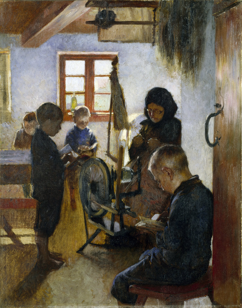 Detail of In the Village School, 1884 by Anonymous