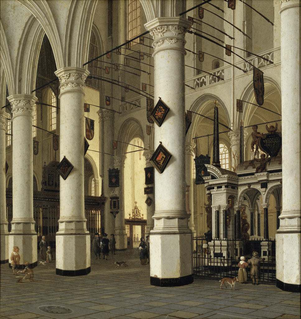 Detail of Interior of Nieuwe Kerk, Delft by Anonymous