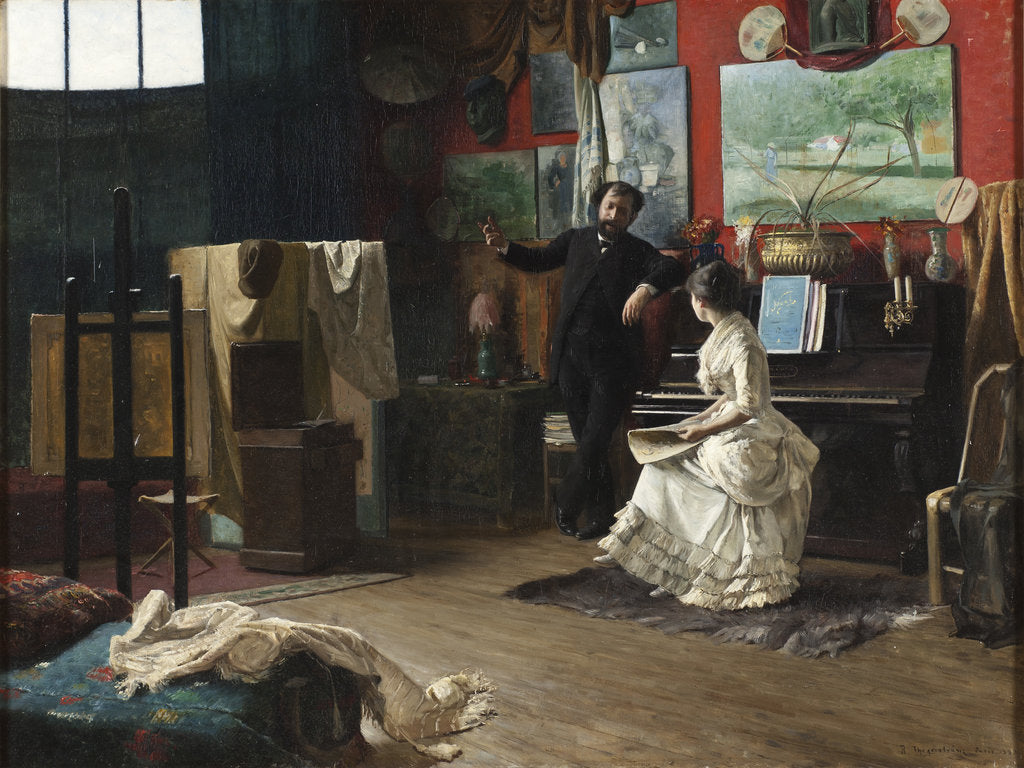 Detail of Intermezzo, 1883 by Anonymous