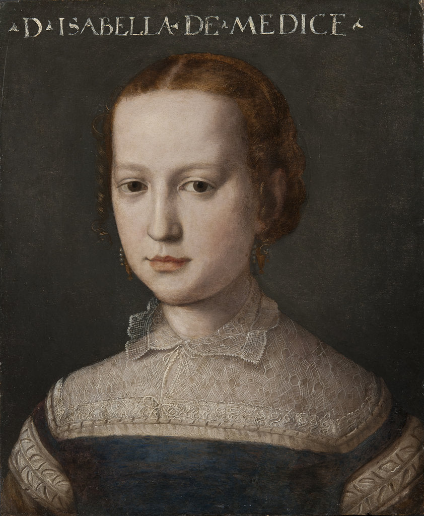 Detail of Portrait of Isabella de Medici by Anonymous