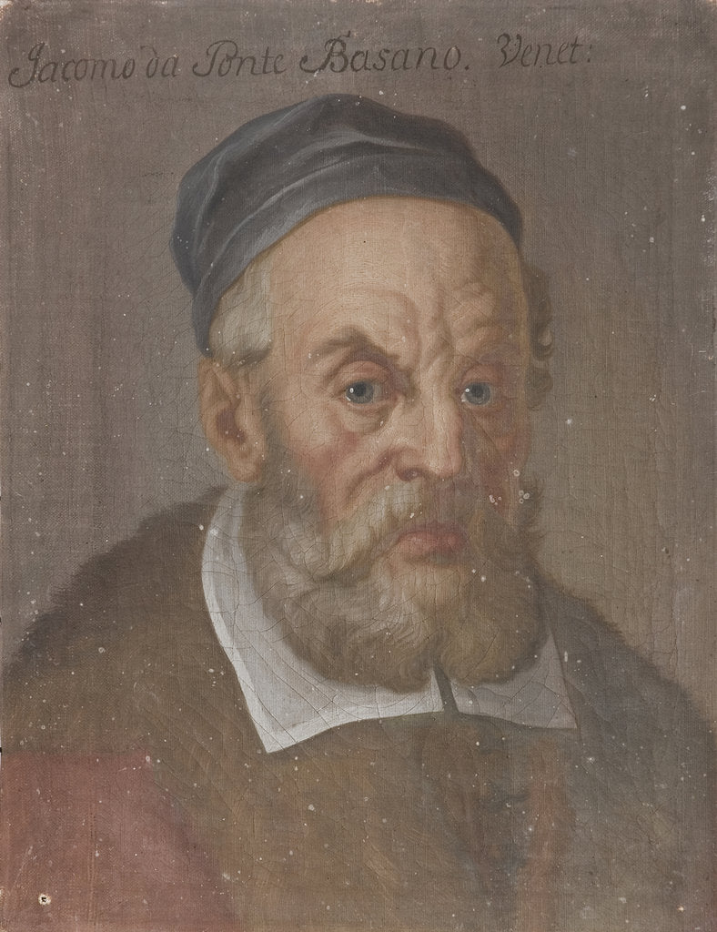 Detail of Portrait of Jacopo Bassano (c. 1510-1592), ca 1590 by Anonymous