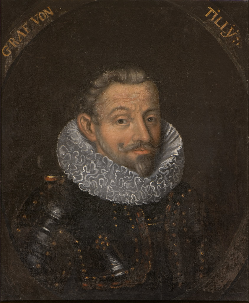Detail of Portrait of Johann Tserclaes, Count of Tilly by Anonymous